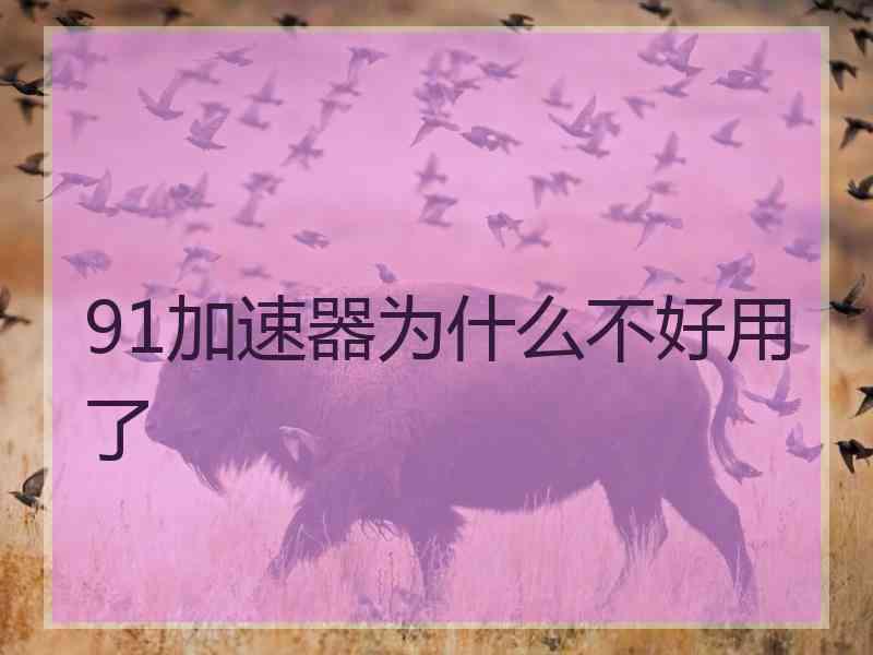 91加速器为什么不好用了